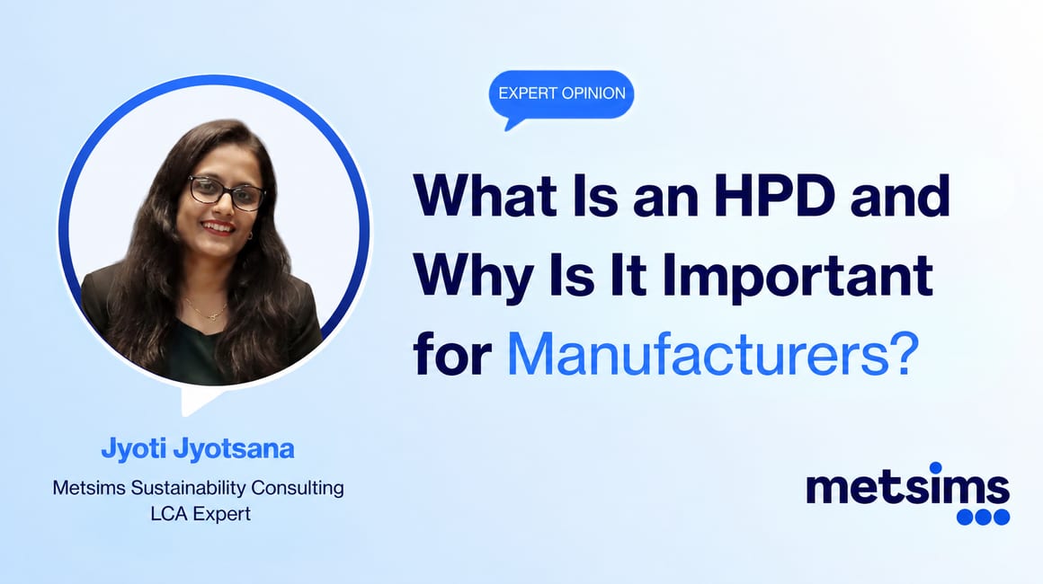Expert Opinion card for the article "What Is an HPD and Why Is It Important for Manufacturers?"