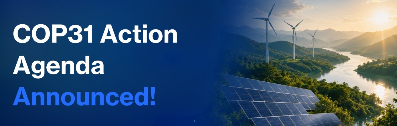 Metsims Sustainability Agenda card for "COP31 Action Agenda Announced!"