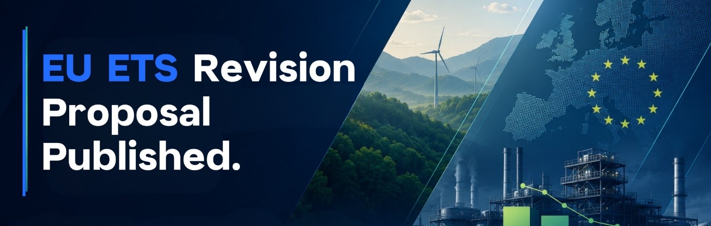 Metsims Sustainability Agenda card for "EU ETS Revision Proposal Published"