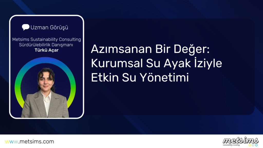 Azımsanan Bir Değer: Kurumsal Su Ayak İzi le Etkin Su Yönetimi